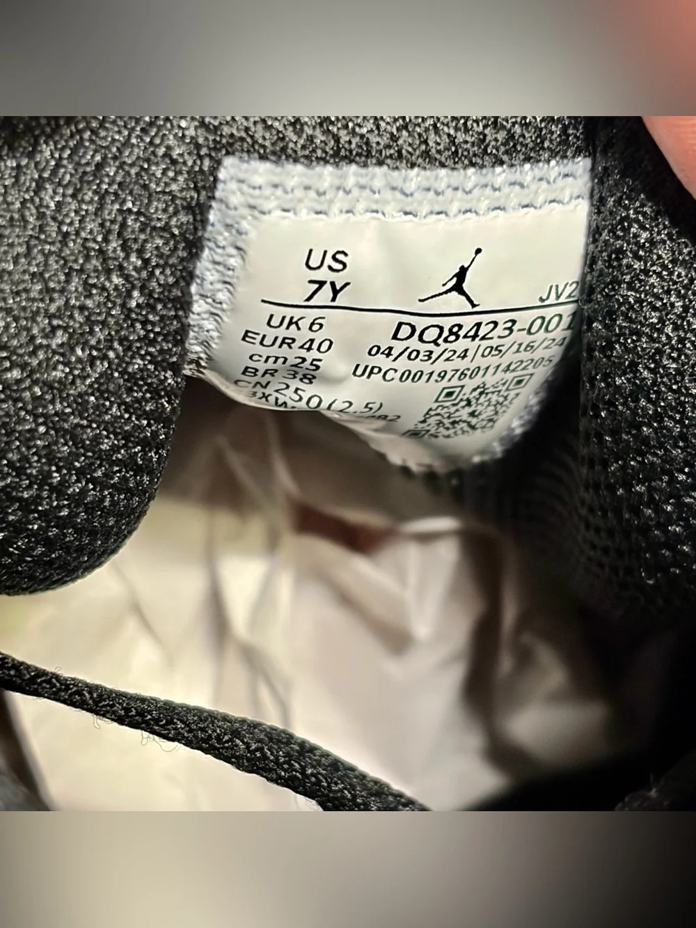 Nike Air Jordan 1 Mid Black White Iron Grey (GS) Size 7Y DQ8423-001 New